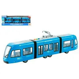 Потяг 1:16 з інерційним механізмом, дверцята відкриваються, музика, світло, батарейки, коробка, 48x16,5x11 см (WY930B)