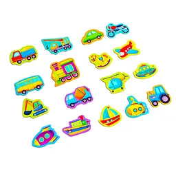 Набір магнітів MAXI "Транспорт" Vladi Toys VT3106-26, 17 шт - мініатюра 3