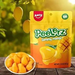 Желейні цукерки Amos Peelerz Gummy Mango 170г - мініатюра 7