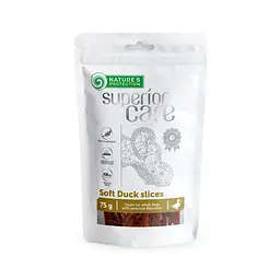 Ласощі для собак Nature's Protection Superior Care Snacks Soft Duck Slices сушена качка, смужки, 75 г