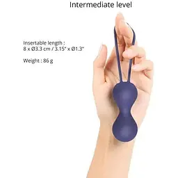 Вагінальні кульки Love To Love JOIA MIDNIGHT INDIGO - мініатюра 3