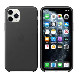 Шкіряний чохол-накладка Leather Case MWYE2ZM/A для iPhone 11 Pro (5.8") Black