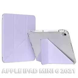 Чохол до планшета BeCover Ultra Slim Origami Transparent Apple iPad Mini 6 2021 Purple (712933)