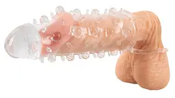 Насадка на пеніс Crystal Skin Penis Hülle 11 см прозорий - мініатюра 9