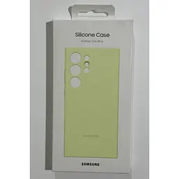 Оригінальний силіконовий чохол Samsung Silicone Case для Samsung Galaxy S24 Ultra (S928) Light Green EF-PS928TGEGWW - мініатюра 5