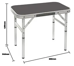 Стіл Bo-Camp 56x34 cm Grey (1404394) (DAS303274) - мініатюра 4