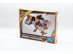 Дерев'яний пазл Мапа України, Puzzleok, 24 ел. - мініатюра 1