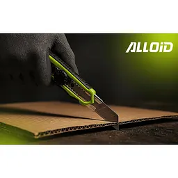 Ніж Alloid Building Tools сегментний з гвинтовим фіксатором алюмінієвий прогумований 18 мм (HA-1800) - мініатюра 7