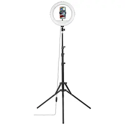 Набір блогера Hama Smartphone Tripod Steady-120 V2, 185см, Bluetooth, LED ring (00004659) - мініатюра 4