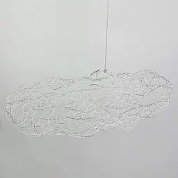 Декоративна люстра-хмаринка LED CLOUD у білому корпусі 80х45 см | Арт. MJ 83-800 WT | Line F - мініатюра 3