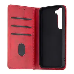 Чохол-книжка Premium Samsung S23 (S911) Dark Red - мініатюра 2
