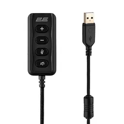 Навушники ігрові з мікрофоном 2E GAMING HG355 Black 7.1, mini-jack/dual 3.5 мм/USB-A, 1.5/1.5/0.2м - мініатюра 5
