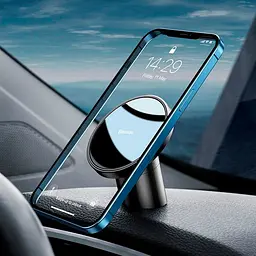 Автомобільний утримувач холдер Baseus Magnetic Car Mount SULD-01 Black - мініатюра 3
