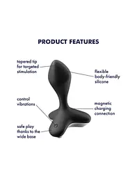 Анальна пробка із вібрацією Satisfyer Game Changer Black Satisfyer IG006772; SO6103 92430 - мініатюра 3