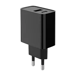 Зарядний пристрій Gembird 1xUSB-A + 1 Type-C (PD20Вт + QC3.0 18Вт) black (TA-UC-PDQC20-01-BK) - мініатюра 3
