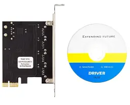 Плата розширення Frime PCI-E x 1, 4 xUSB 3.0, чіп NEC 720201, живлення Molex (ECF-PCIEtoUSB 015) - мініатюра 4