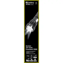 Ліхтарик-повербанк Sandberg Survivor 7 in 1 Torch Powerbank 10000 mAh XHP70 LED USB-C 5W - мініатюра 5