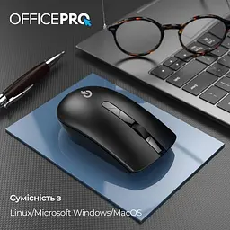 Бездротова миша OfficePro M175B Silent Click Wireless Black (M175B) - мініатюра 10