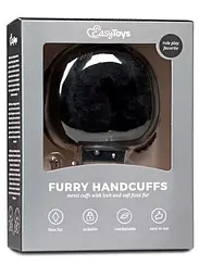 Наручники EasyToys Furry Handcuffs (чорний) - мініатюра 5