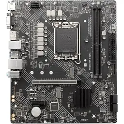 Материнська плата MSI PRO LGA1700, H610M-G DDR4, H610, 2xDDR4, Int.Video(CPU), 4xSATA3, 1xM.2, 1xPCI-E 16x 4.0, 1xPCI-E 1x 3.0, 1xM. 4xUSB3.2/6xUSB2.0, VGA/HDMI/DP, MicroATX