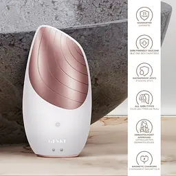 Електронна звукова термощітка для обличчя GESKE Sonic Thermo Facial Brush 6 в 1 пудрова - мініатюра 5
