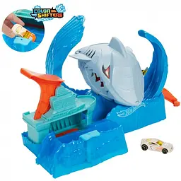 Ігровий набір Hot Wheels Зміни колір Голодна Акула-робот (GJL12) - мініатюра 5