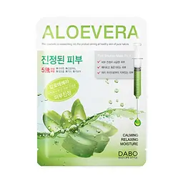 Маска тканинна для обличчя Dabo First Solution Mask Pack Aloe vera з екстрактом алое вера