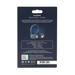 Ерекційне кільце Boners Cock Ball Strap L сірий - мініатюра 9