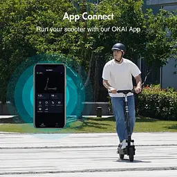 Електросамокат OKAI ES40-Black 10", 500(1000)W, 15.6Ah, 70km, 38km\h, 25%, NFC, App, 23kg (ES40-B) - мініатюра 7