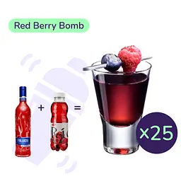 Коктейль Red Berry Bomb (набор ингредиентов) х25 на основе Finlandia