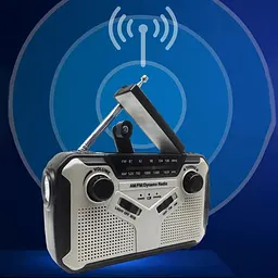 Аварійне радіо Sirxlevcy AM/FM з динамо, сонячною зарядкою, SOS і ліхтарем - мініатюра 3