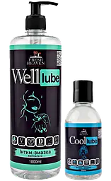 Iнтим-змазка Fresh Heaven вагінальна Well Lube 1000ml та охолоджуюча Сool Lube 250ml 