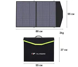Портативна сонячна панель Allpowers AP-SP-020 60W 2xUSB 1xType-C PD/DC 5V-18V - мініатюра 4