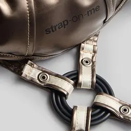 Трусики для страпону Strap-On-Me Leatherette Harness DESIROUS - NEW DESIGN - мініатюра 7