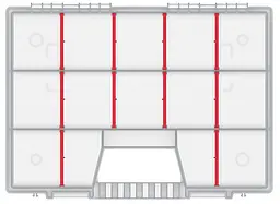 Органайзер NORT, 10 перегородок, 16" Kistenberg hoz0012875 - мініатюра 4