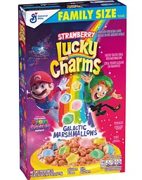 Сухий сніданок Lucky Charms The Super Mario Strawberry 527г