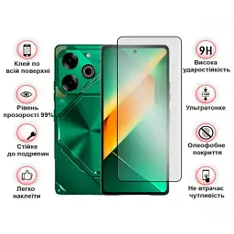 Скло захисне BeCover Tecno POVA 6 Neo (LI6) 6.78" Black (711581) - мініатюра 3