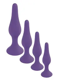 Анальна пробка B-Series Silicone Plug Purple, XL - мініатюра 4
