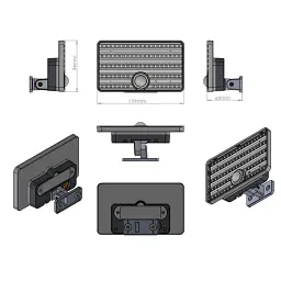 Сонячний LED-прожектор 1200 лм з датчиком руху, IP65 - мініатюра 2