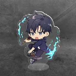 Акрилова колекційна фігурка Chibi Аніме: (Solo Leveling) Підняття рівня поодинці Джину Сон 10 cм - мініатюра 2