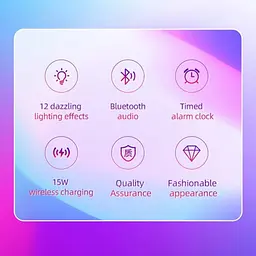 Настільна лампа G3 Mini з Bluetooth колонкою, будильником і бездротовою зарядкою 15 Вт - мініатюра 8