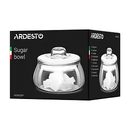 Цукорниця ARDESTO 500 мл Glass (AR2602SP) - мініатюра 3