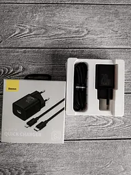 Блок живлення Baseus Super Quick Charger 20w комплект з кабелем type-c - lightning (TZCCSUP-B01) - мініатюра 8