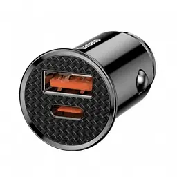 Автомобільний зарядний пристрій Baseus Circular Plastic A+C 30W PPS Car Charger чорний (CCALL-YS01)