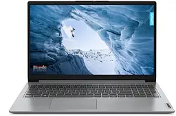 Ноутбук Lenovo IdeaPad 1-15IAU7 15.6 FHD IPS AG, Intel i5-1235U, 16GB, F512GB, UMA, DOS, сірий (82QD00K5RA)