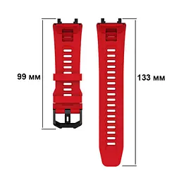 Силіконовий ремінець Primolux для смарт годинника Xiaomi Amazfit T-Rex 2 (A2169/A2170) Red - мініатюра 6