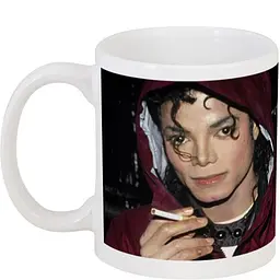 Кухоль GeekLand Michael Jackson у кофті MG34 330 мл білий - мініатюра 3