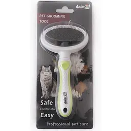 Пуходерка AnimAll Groom для тварин S зелена