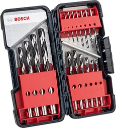 Набір свердел по металу Professional HSS-PointTeQ ToughBox 1-10мм кейс 18шт Bosch hoz0013325