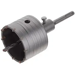 Свердлильна коронка по бетону SDS plus для перфоратора Intertool 80 мм